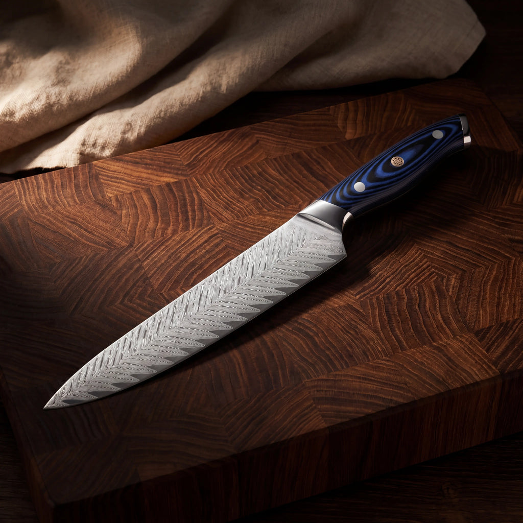 Mabayui Chef Knife — Blue Resin Handle