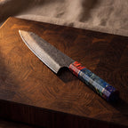 Kiritsuke Knife — Coloured Ebony Handle