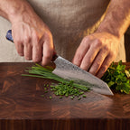 Kiritsuke Knife — Coloured Ebony Handle