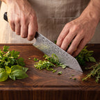 Kiritsuke Knife — Ebony Octagonal Handle
