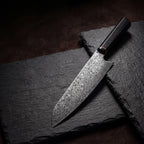 Kiritsuke Knife — Ebony Octagonal Handle