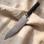 Kiritsuke Knife — Ebony Octagonal Handle