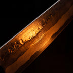 Kiritsuke Chef Knife —  Yellow and Black Resin Handle