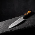 Kiritsuke Chef Knife —  Yellow and Black Resin Handle