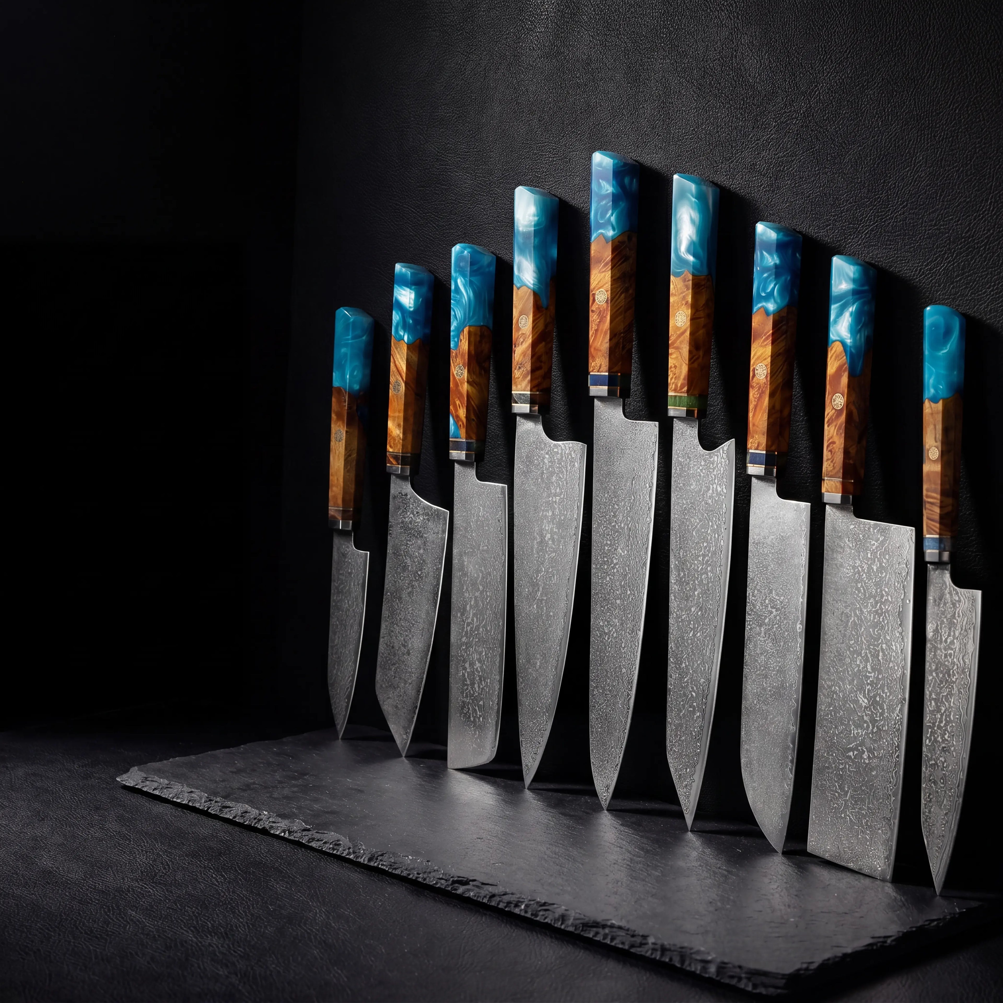 Akashi Collection Set  - Blue Resin Handle