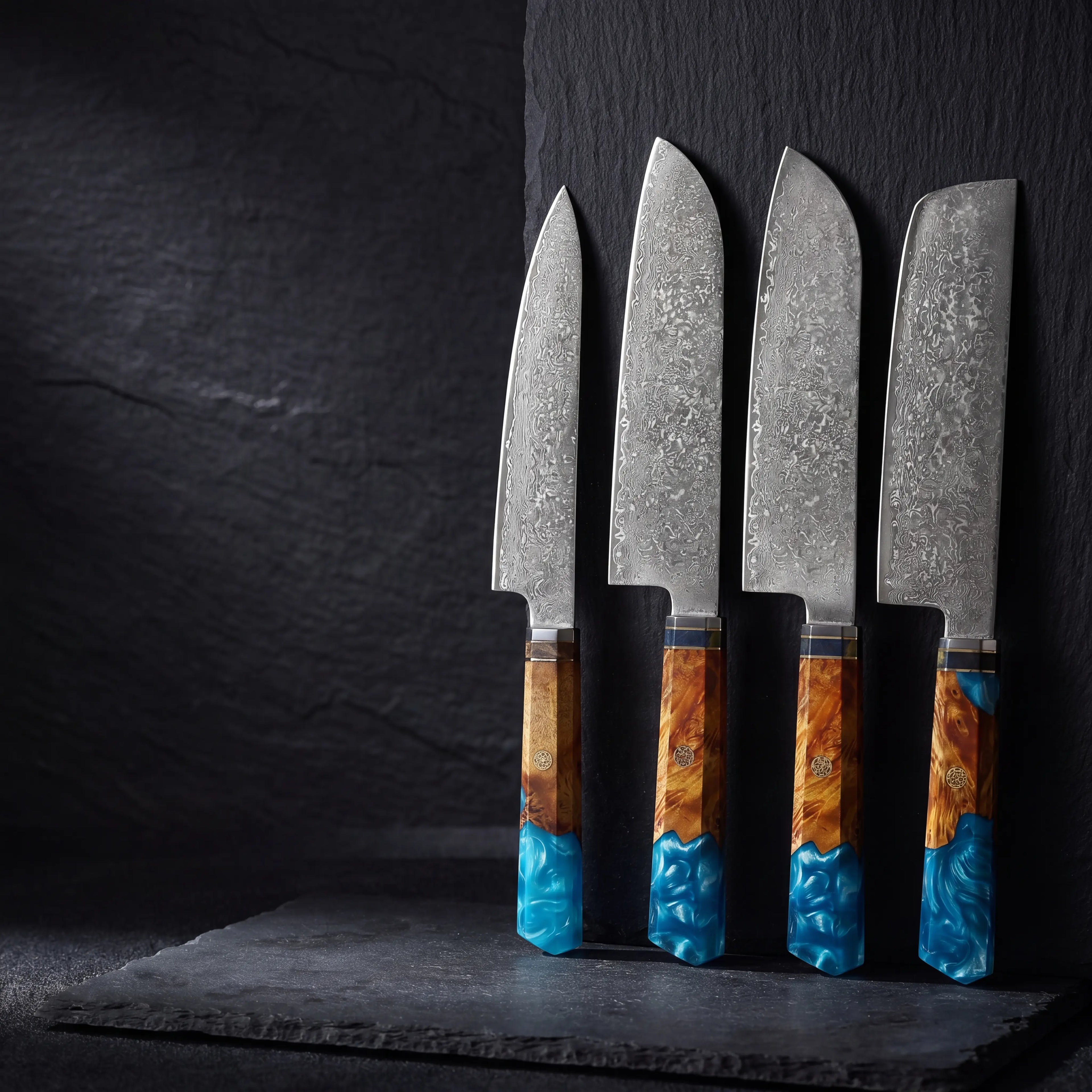 Akashi Collection Set  - Blue Resin Handle