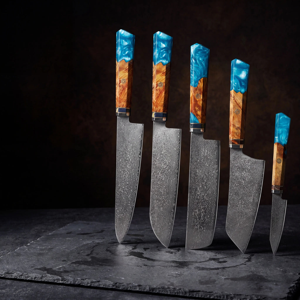 Akashi Collection Set  - Blue Resin Handle