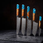 Akashi Collection Set  - Blue Resin Handle
