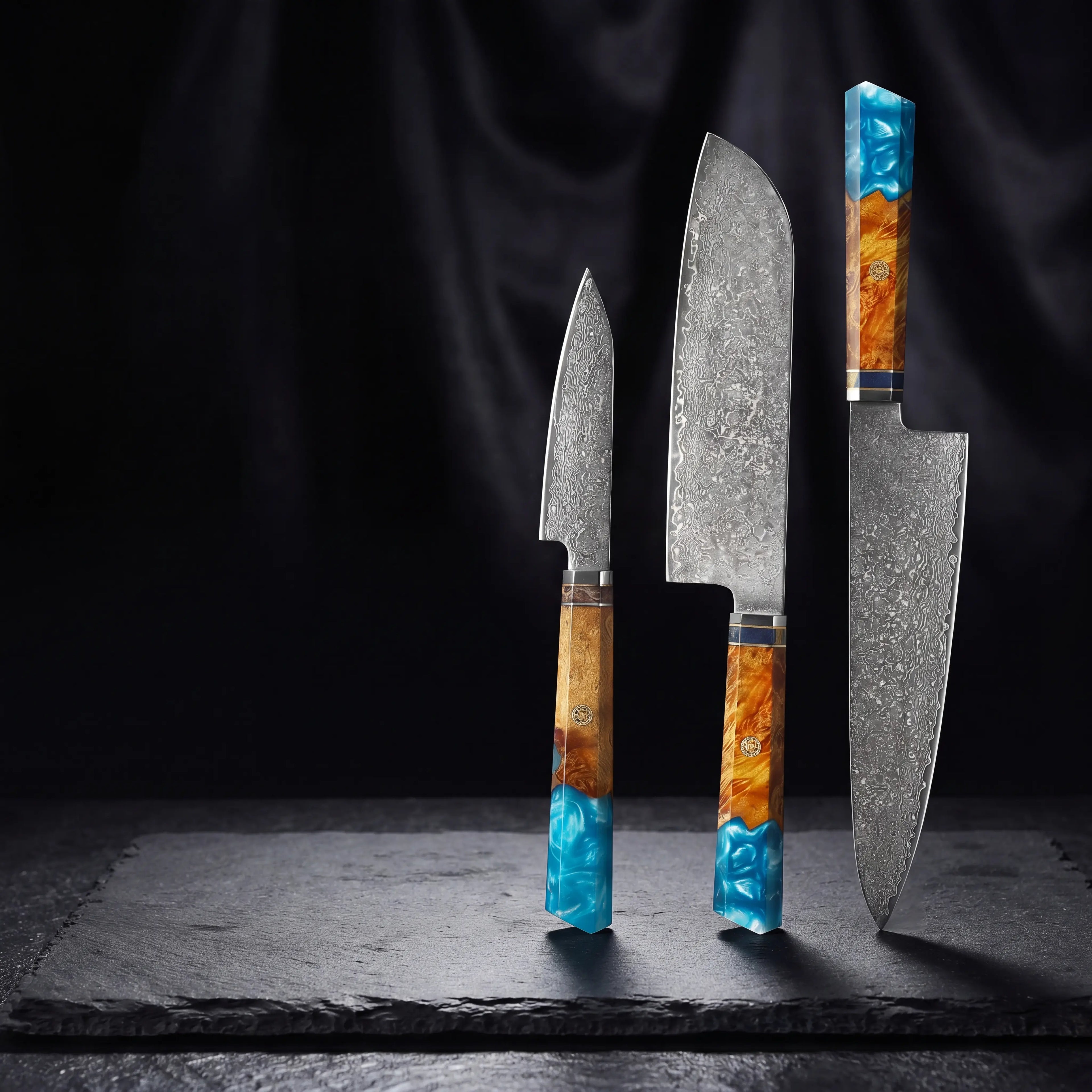 Akashi Collection Set  - Blue Resin Handle