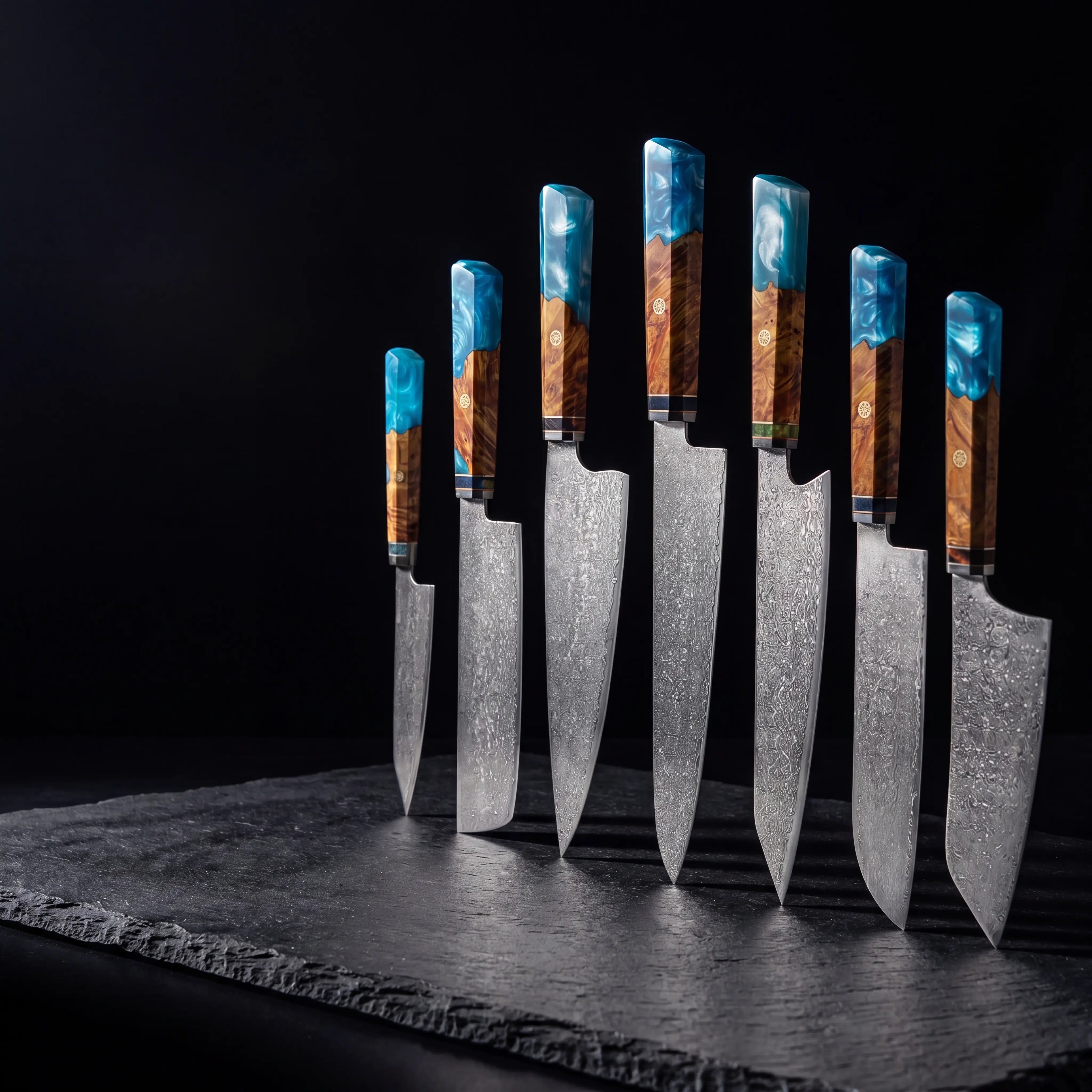 Akashi Collection Set  - Blue Resin Handle