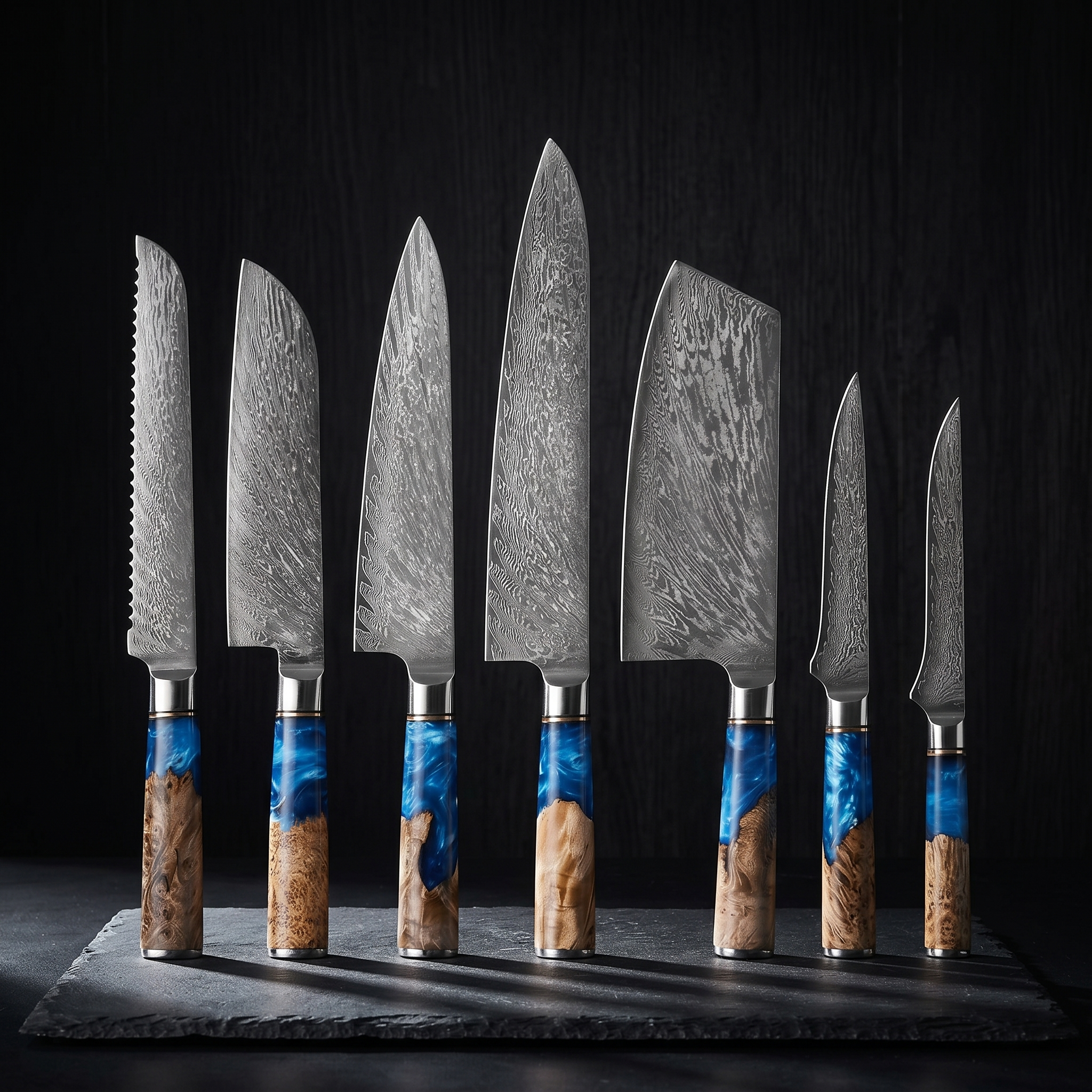 Niigata Collection Set - Blue Resin Handle