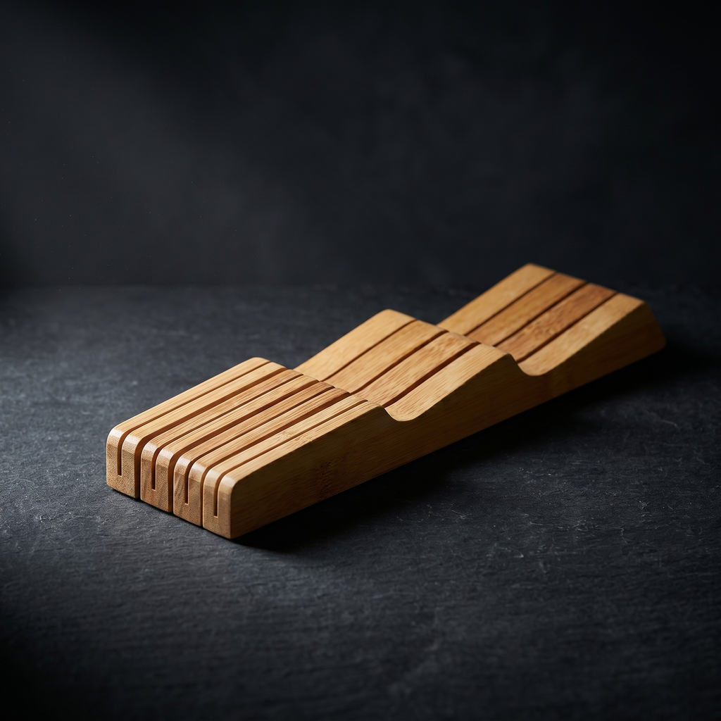 Bamboo Knife Drawer Organiser