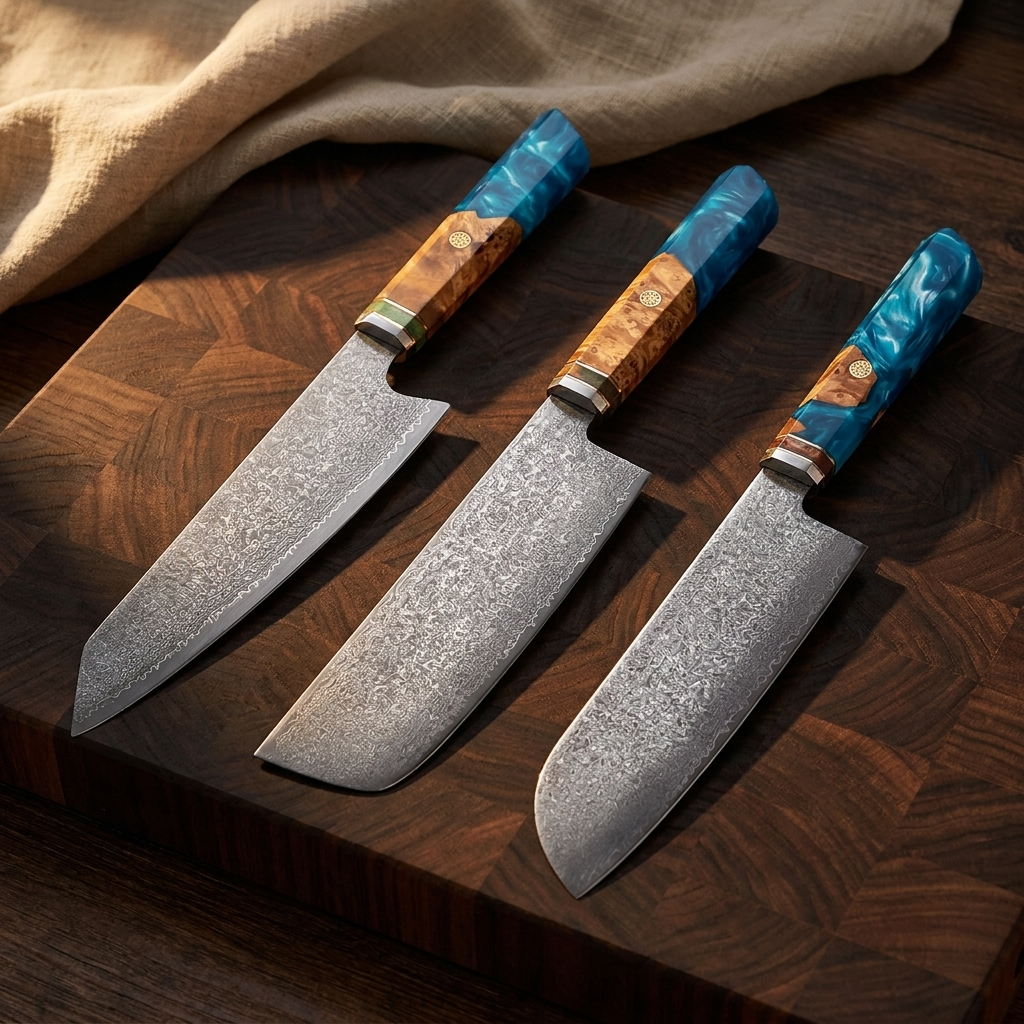 Set of 3 Japanese Knives – Akashi Collection